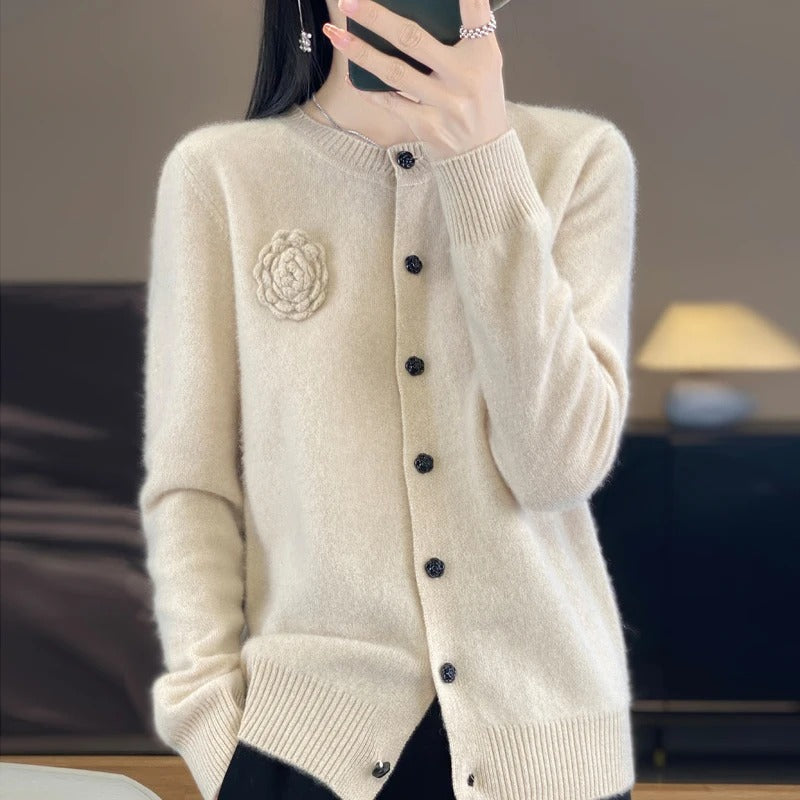 Alberta – Maglione in Cashmere Elegante da Donna Beige