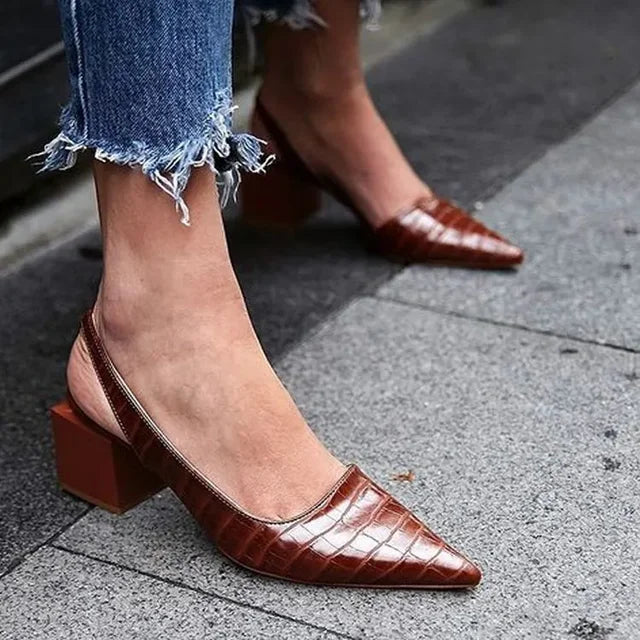 Allegra-Décolleté ortopediche Croco 3