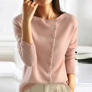 Anila – Maglia Elegante da Donna a Maniche Lunghe Rosa