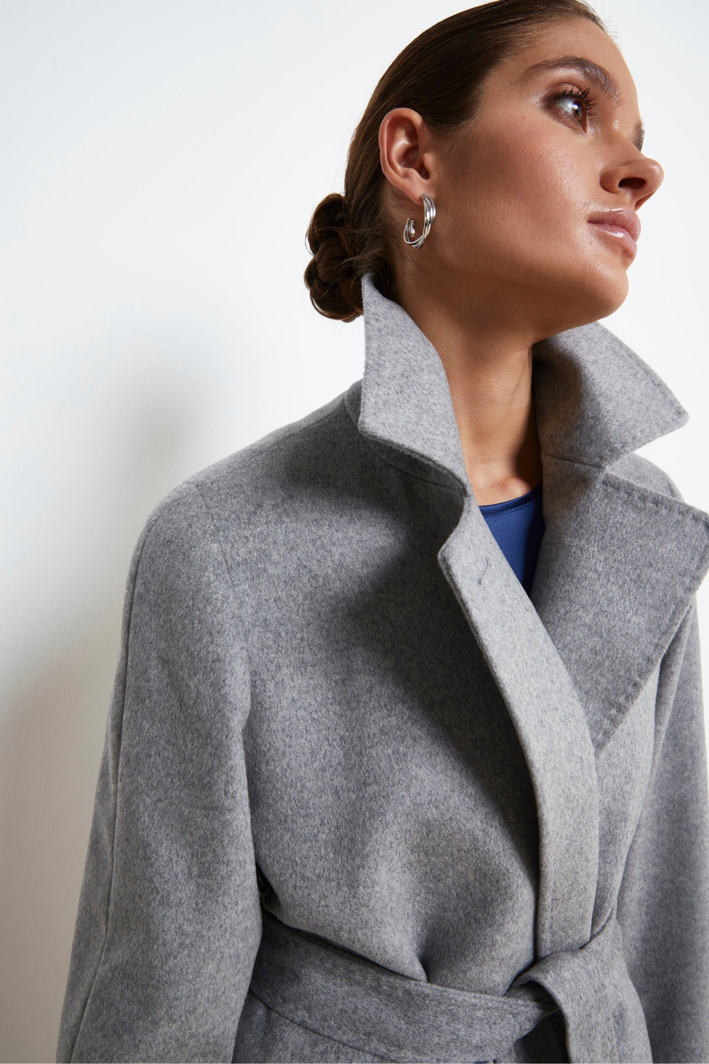 Annalisa - Cappotto lungo in lana e cashmere PEARL 2
