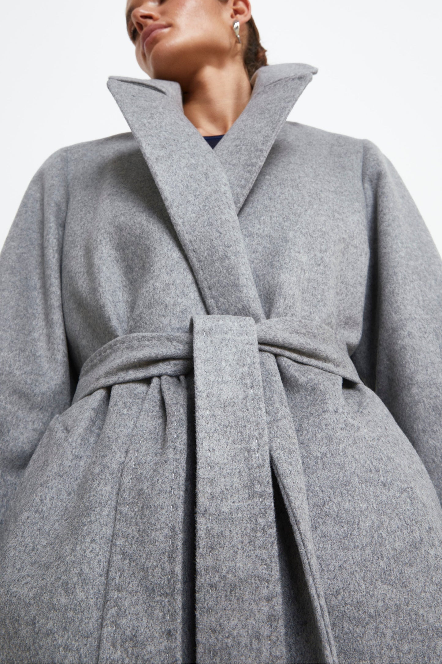 Annalisa - Cappotto lungo in lana ecashmere PEARL 3