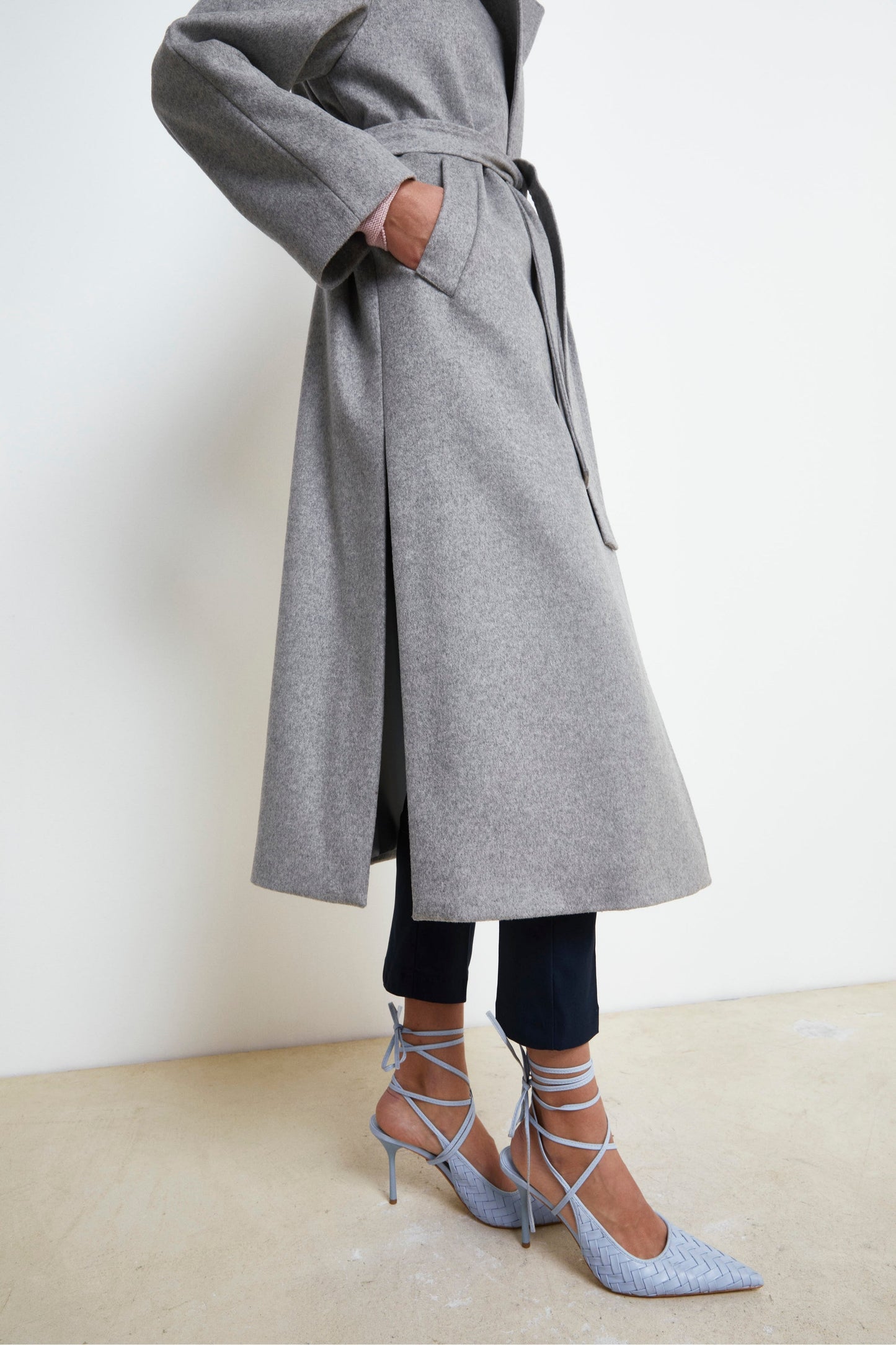 Annalisa - Cappotto lungo in lana ecashmere PEARL 4
