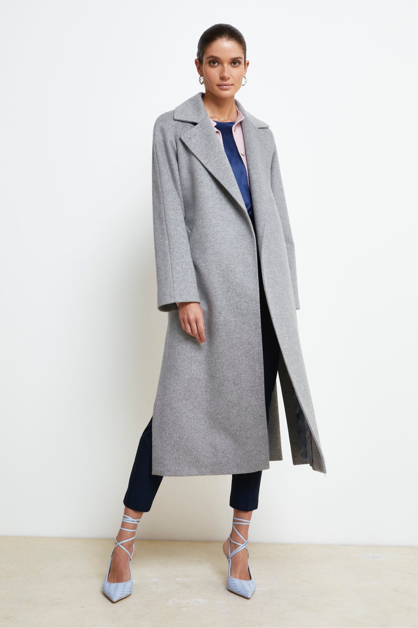 Annalisa - Cappotto lungo in lana ecashmere PEARL 5