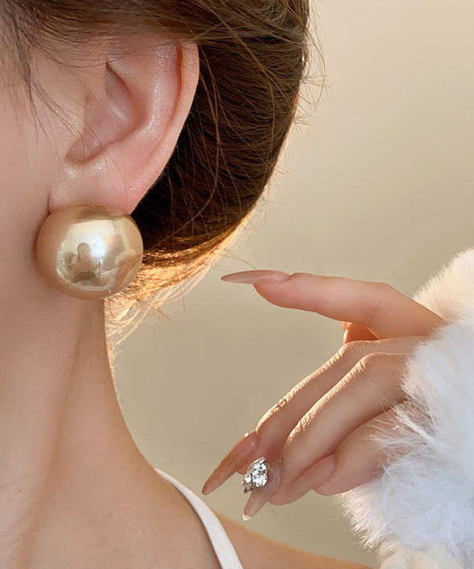 Luce - Orecchini a Lobo Perla Champagne Art Donna
