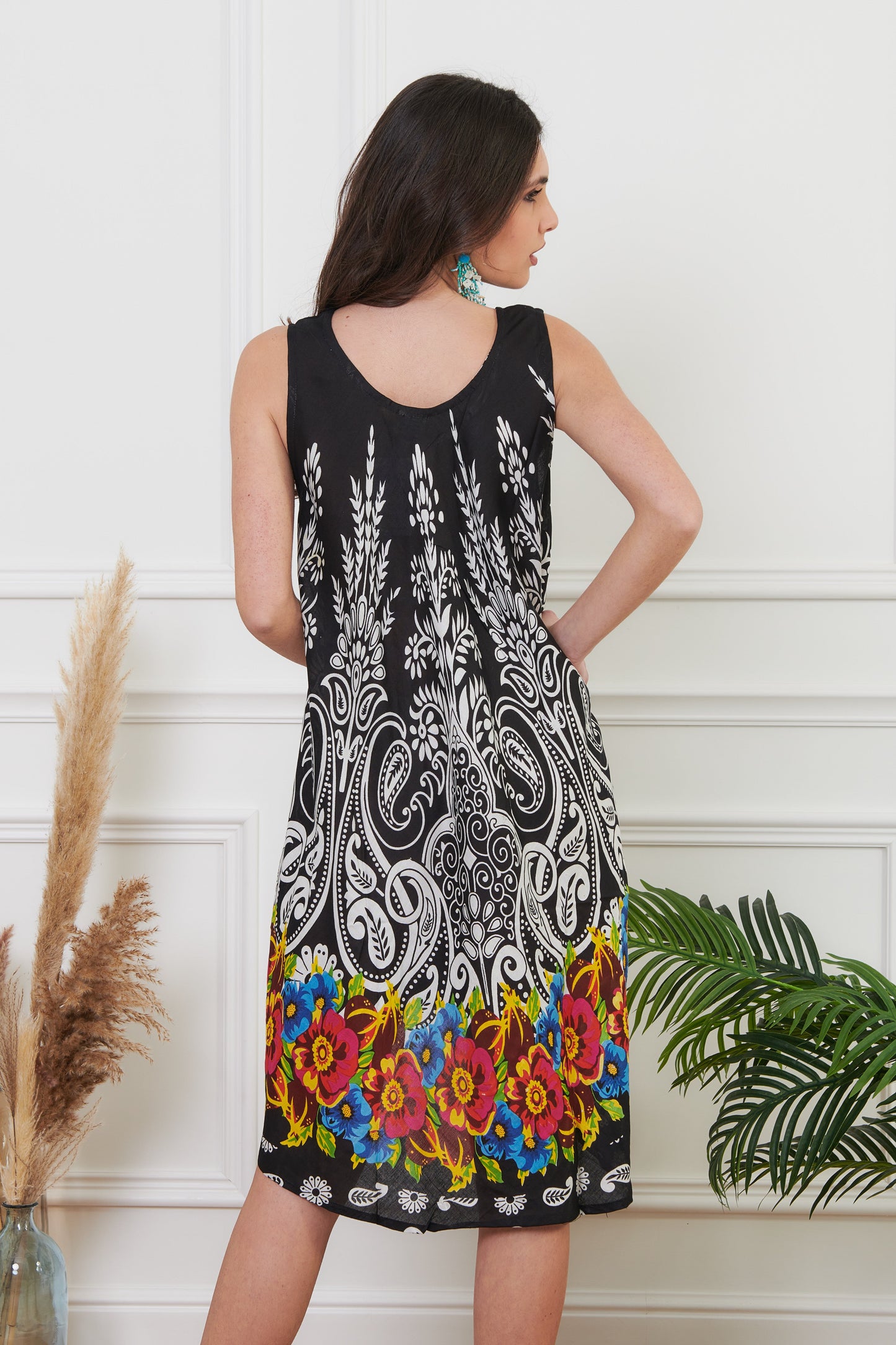 Beatrice - Abito Smanicato Floreale Eleganza Naturale 3