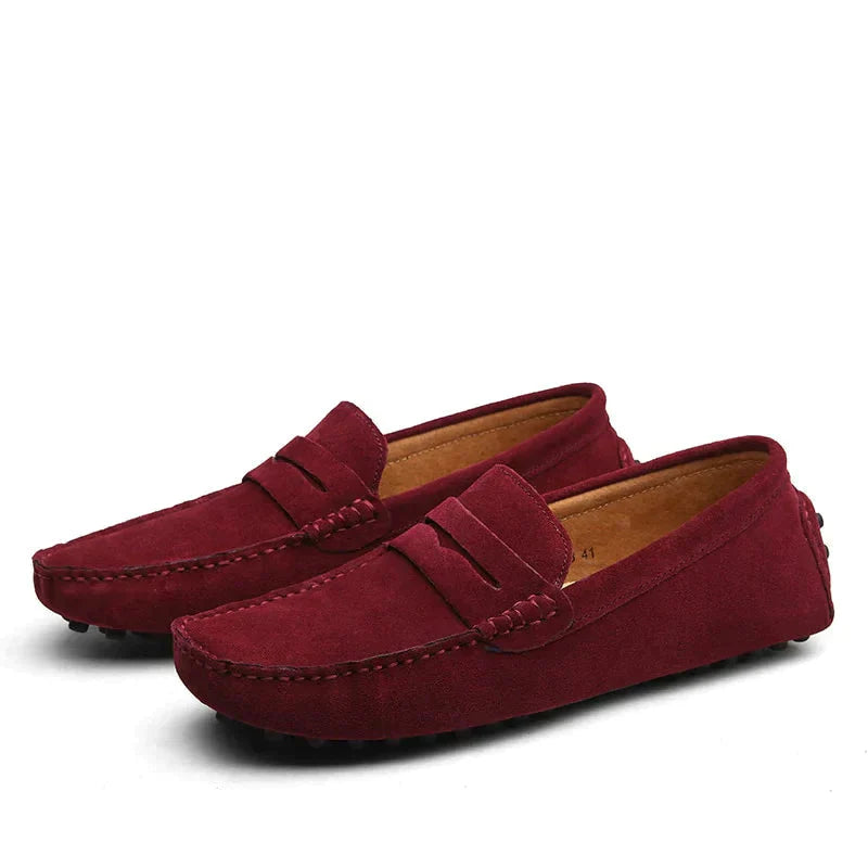 Berenice - Mocassini in camoscio italiano Rosso