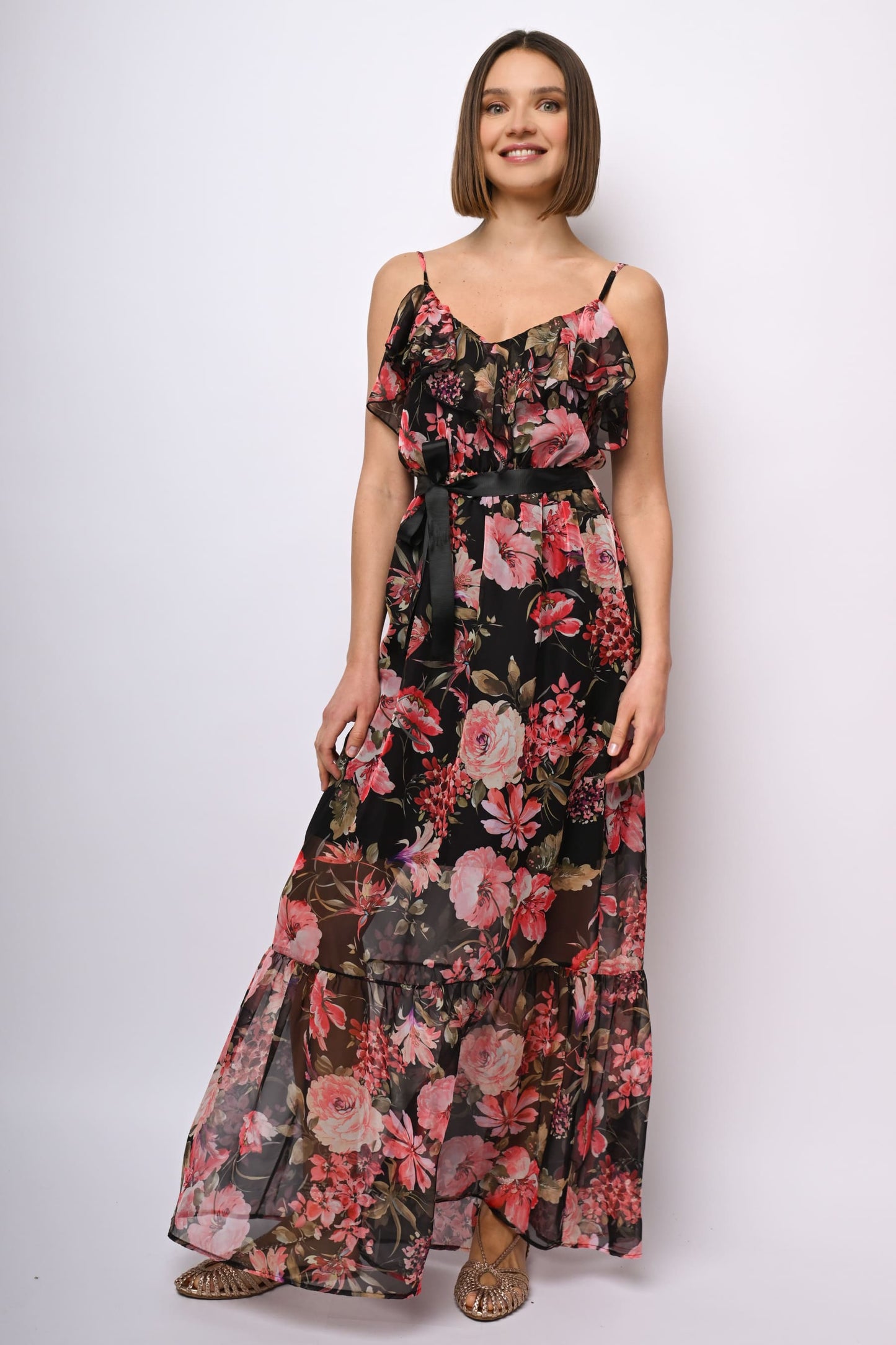 Bianca – Abito Lungo da Donna con Stampa Floreale Romantico e Leggero 2
