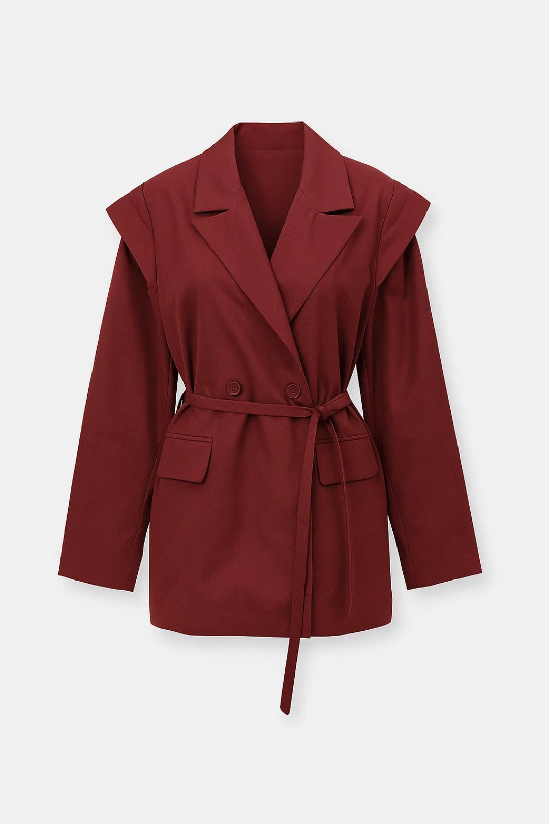 Erika - Blazer con Spalle Strutturate e Cintura Moda