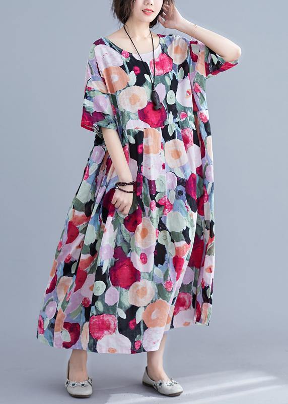 Stella - Vestito lungo estivo boho floreale donna