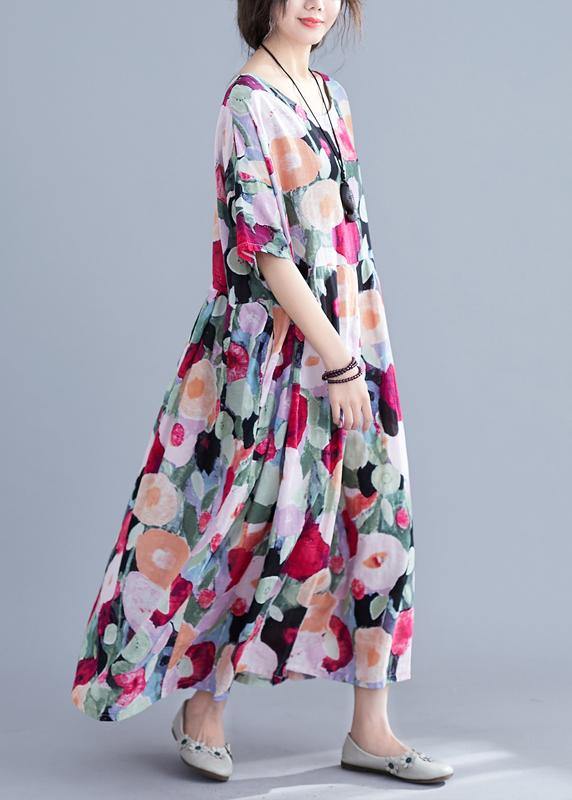 Stella - Vestito lungo estivo boho floreale donna