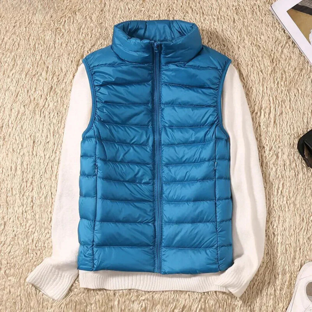 Bona – Gilet Donna Leggero Elegante e Versatile Azzurro