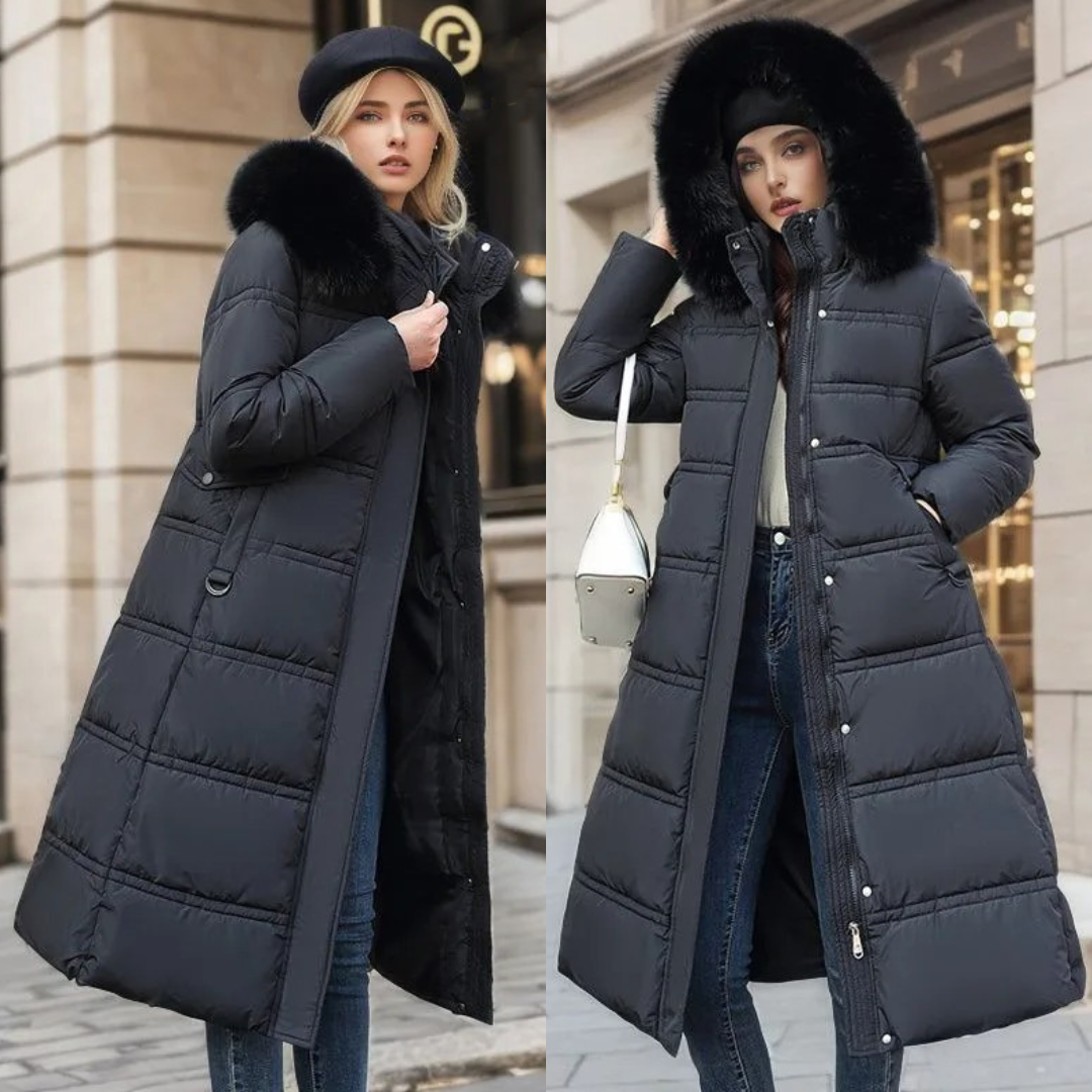 Chiara – Cappotto Lungo Invernale con Interno Isolante Caldo