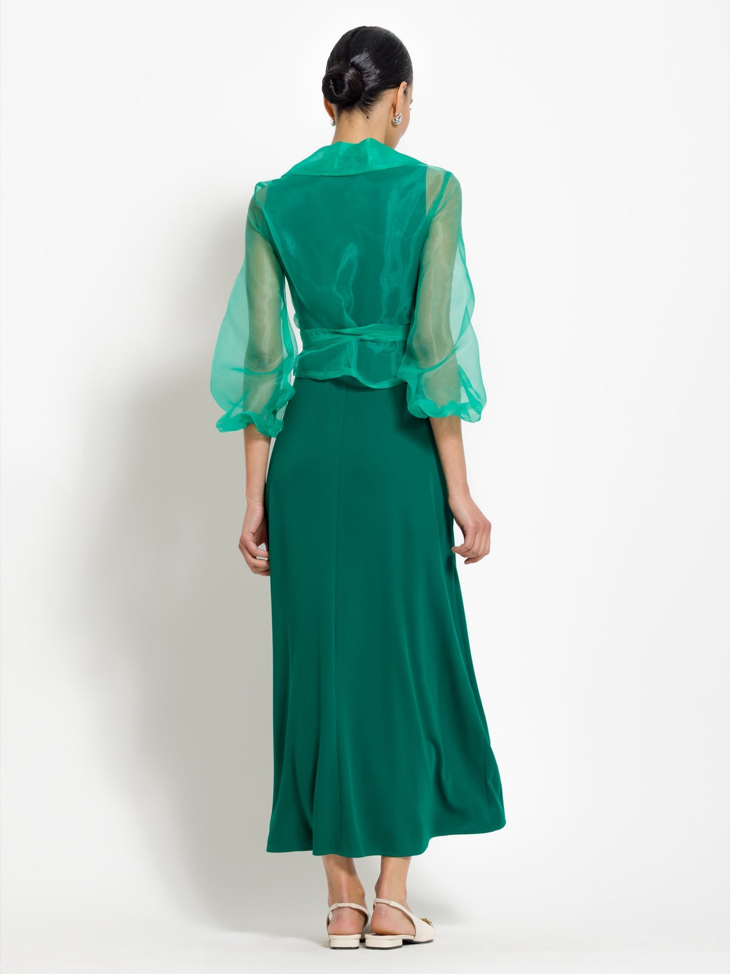Tarsilia - Abito lungo elegante con scollo da donna