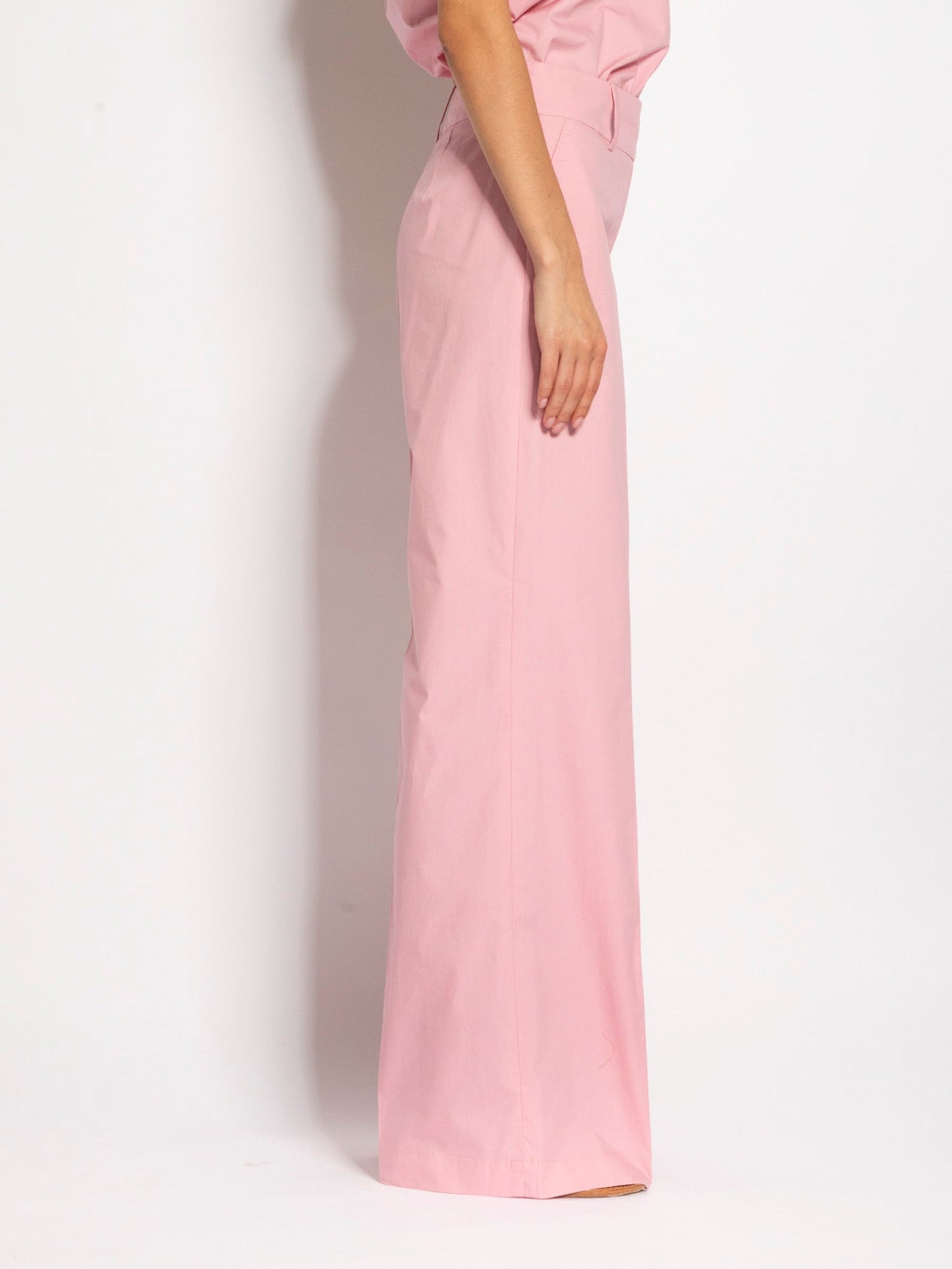 Sandra - Pantaloni dritti in cotone da donna
