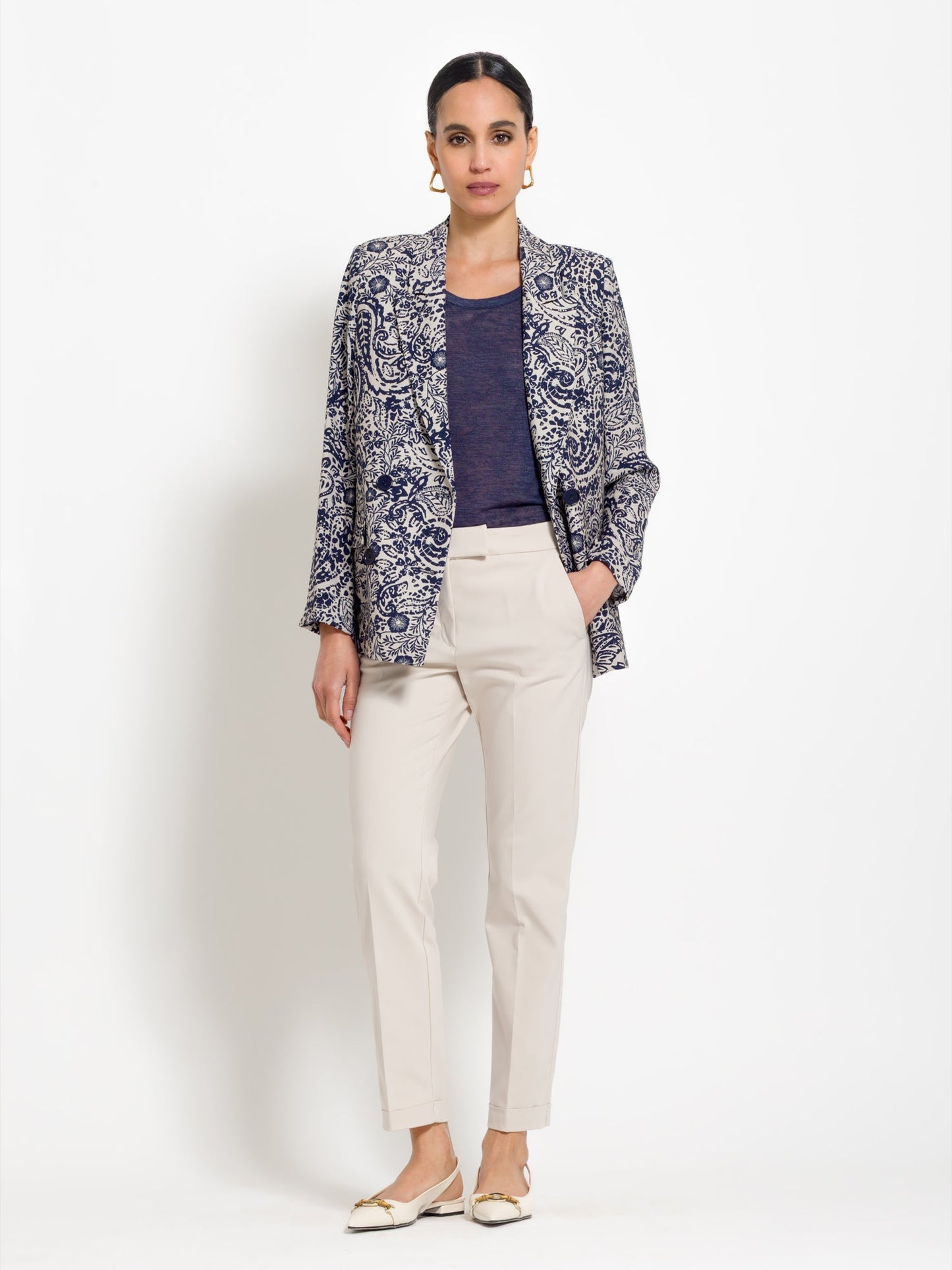 Soledad - Pantaloni chino in cotone da donna
