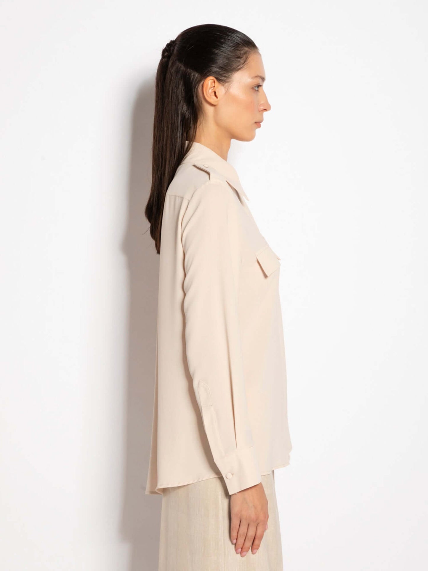 Teresina - Camicia elegante con tasche da donna
