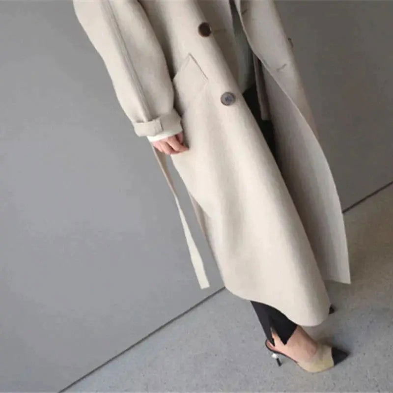 Brizia - Trench lungo in cotone invernale