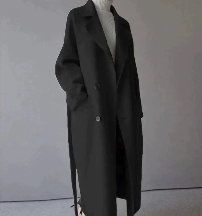 Brizia - Trench lungo in cotone invernale