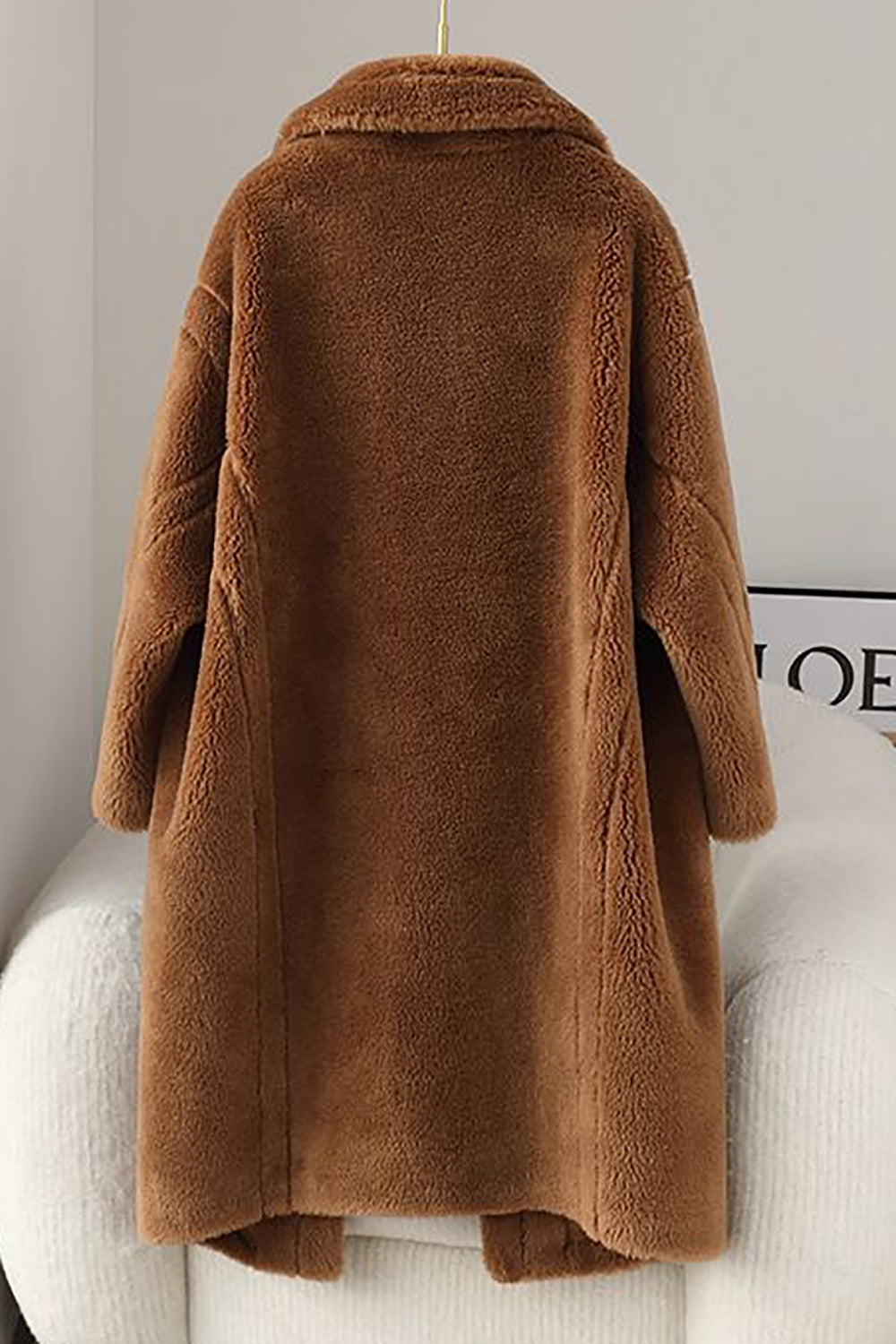 Fiorella - Cappotto lungo effetto teddy, stile sofisticato e comfort invernale