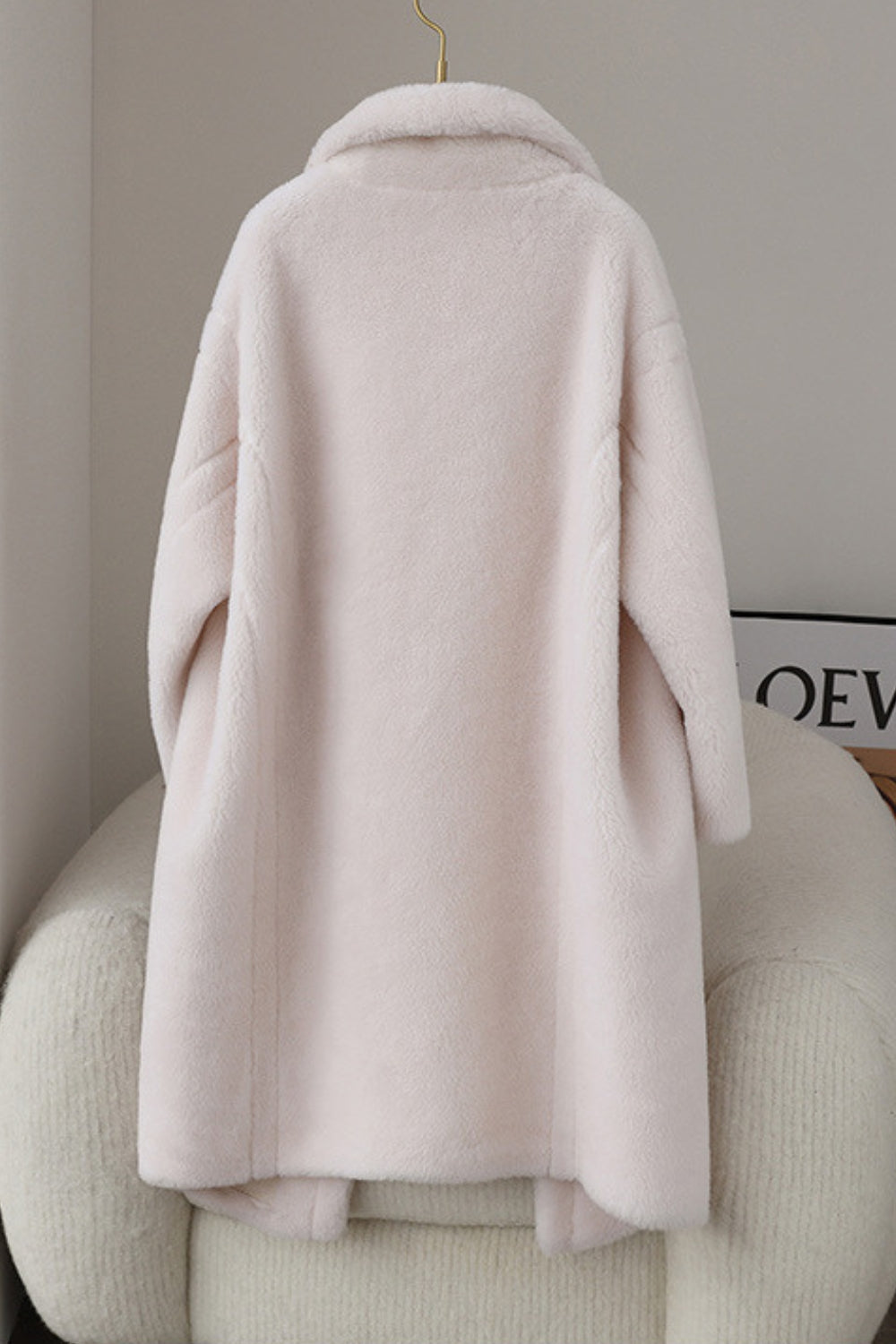 Fiorella - Cappotto lungo effetto teddy, stile sofisticato e comfort invernale