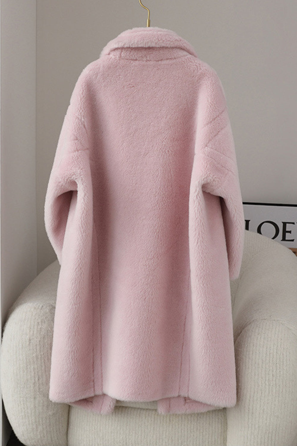 Fiorella - Cappotto lungo effetto teddy, stile sofisticato e comfort invernale