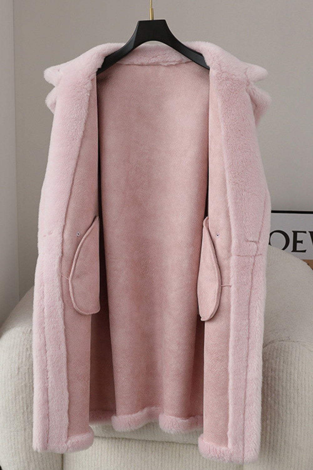 Fiorella - Cappotto lungo effetto teddy, stile sofisticato e comfort invernale