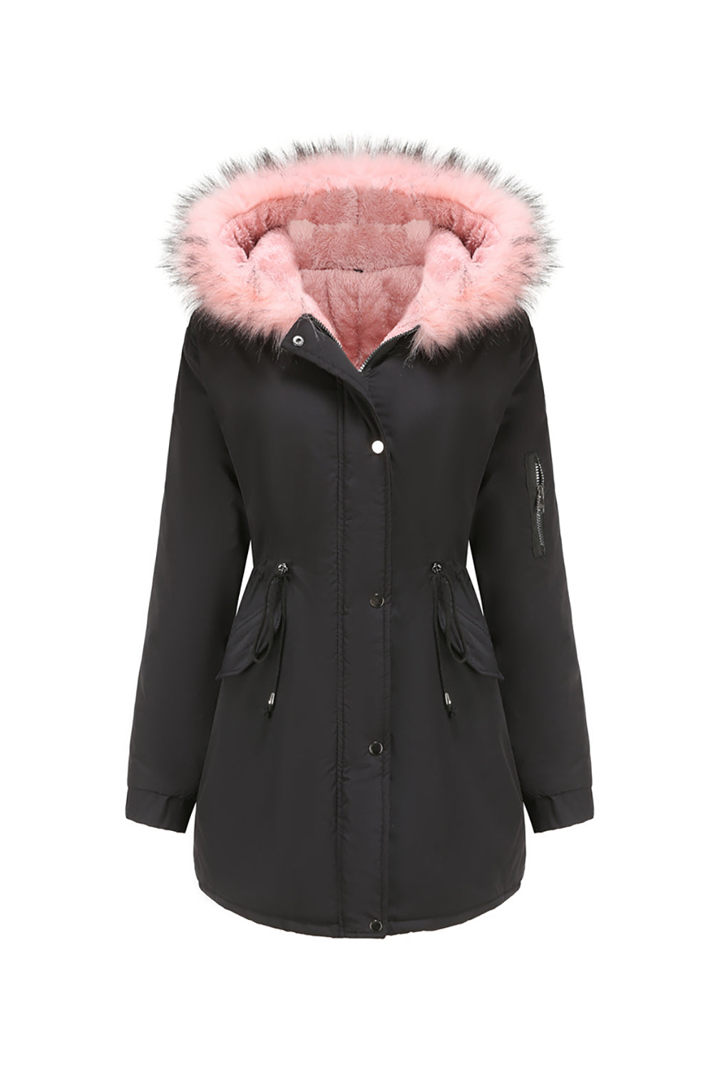 Karla - Cappotto in Pile Caldo con Cappuccio Invernale