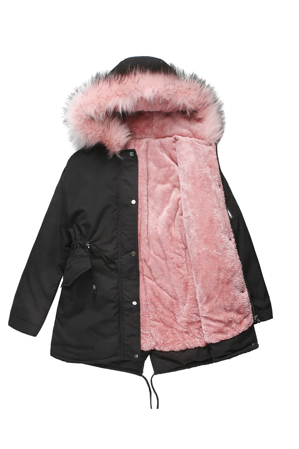 Karla - Cappotto in Pile Caldo con Cappuccio Invernale