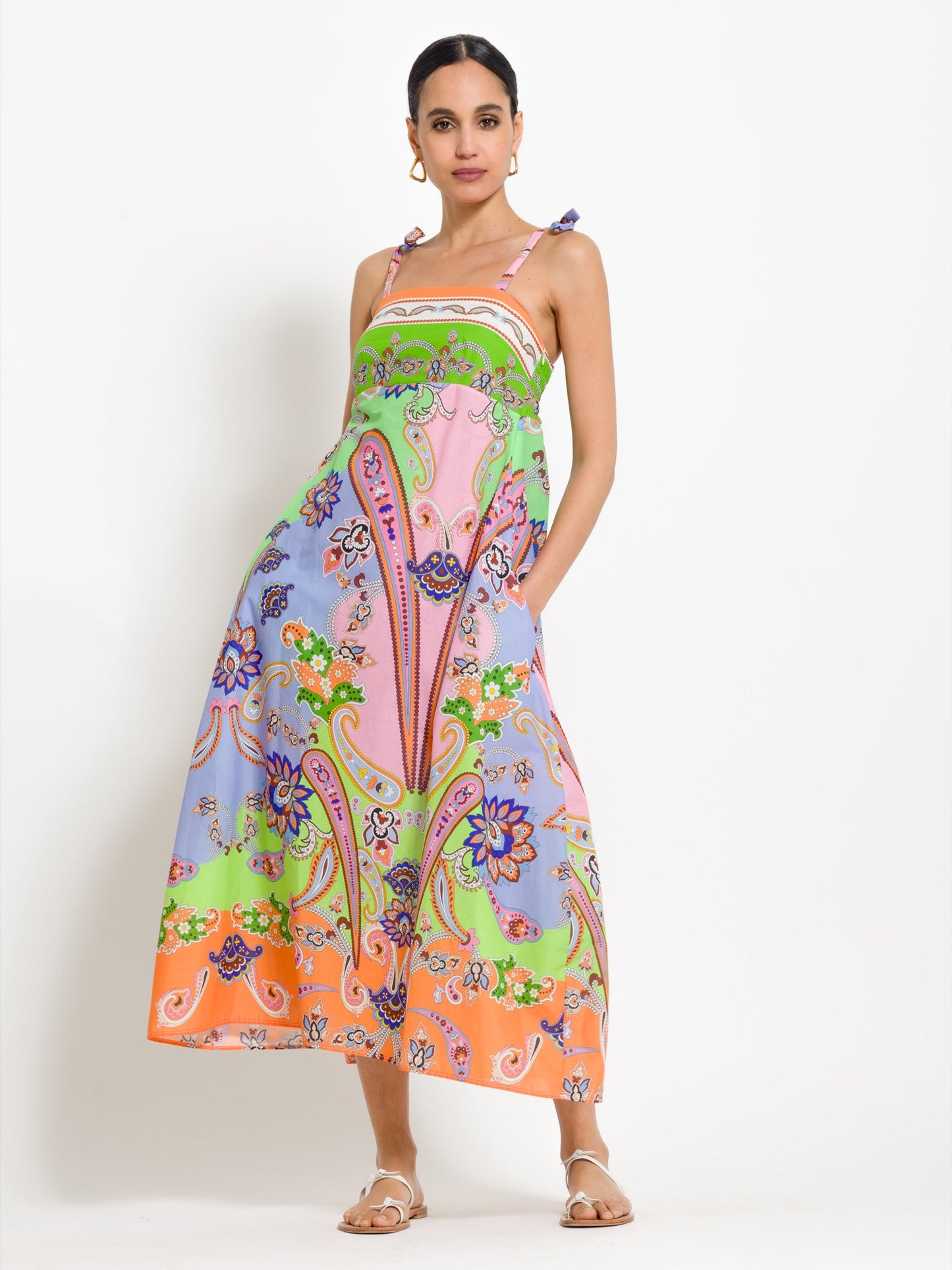 Tecla - Abito lungo stampato elegante da donna