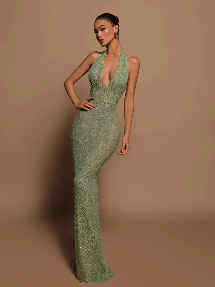Camilla - Abito Maxi da Donna verde 2
