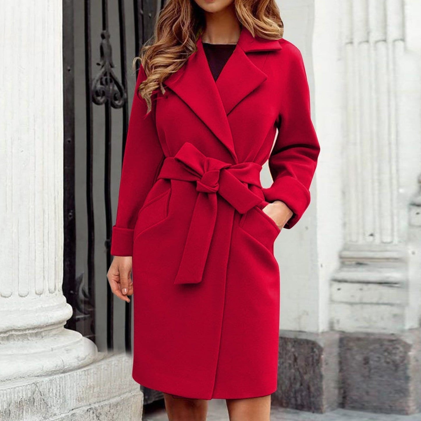 Carola – Giacca Donna in Morbido Cashmere Chic Rosso