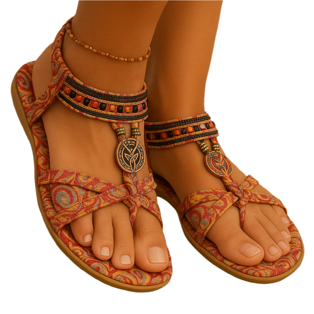 Odilia – Sandali Boho estivi con perline