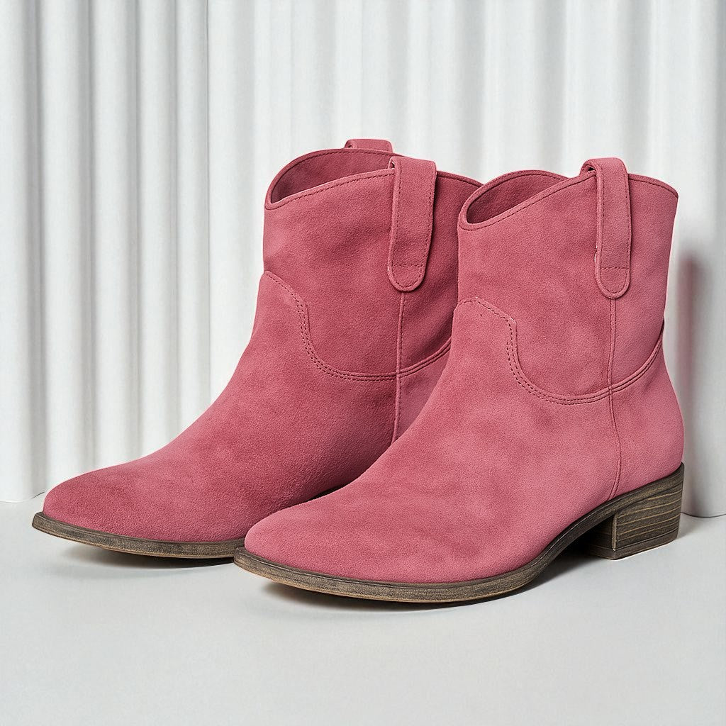 Katia - Stivaletti Donna Western con Tacco Largo