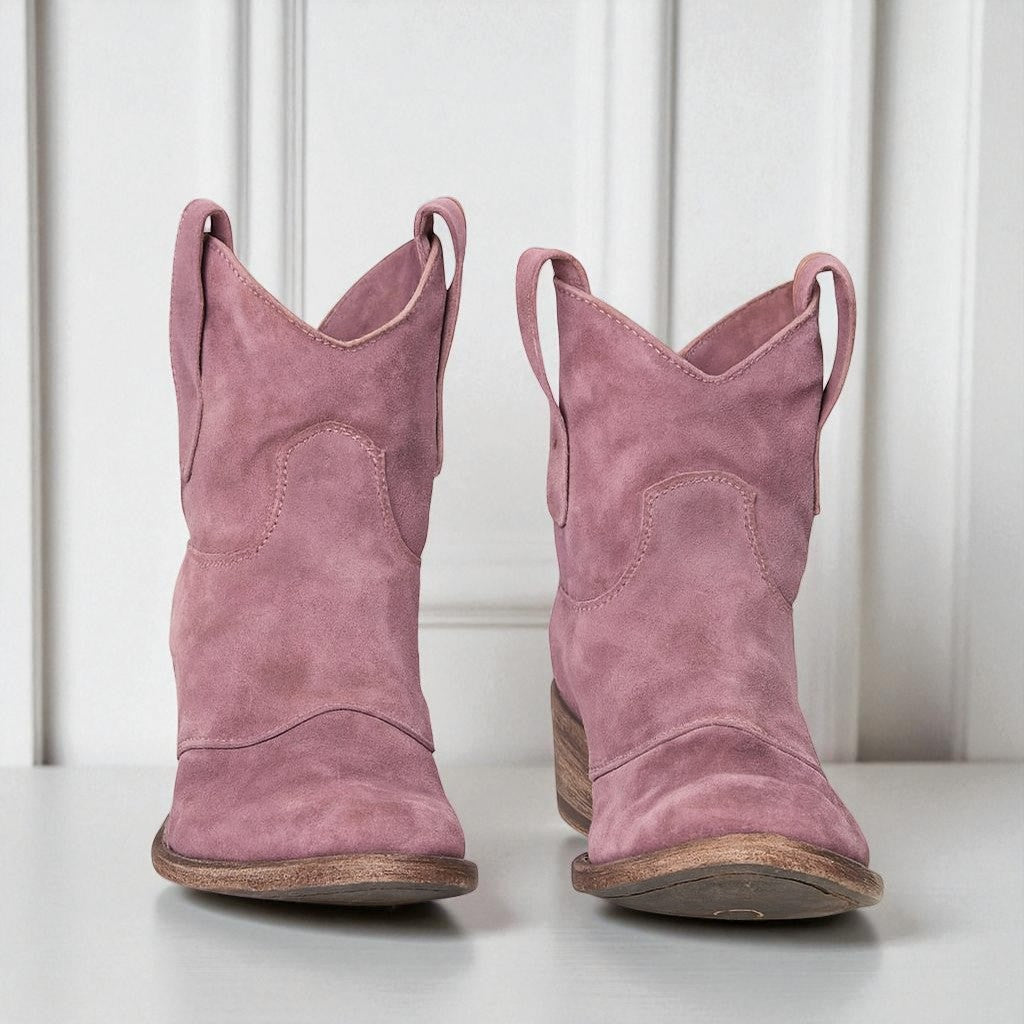 Katia - Stivaletti Donna Western con Tacco Largo