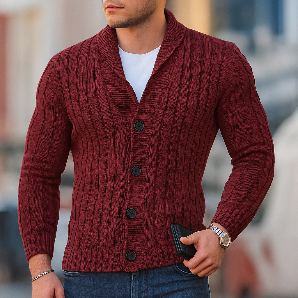 Edoardo – Cardigan Classico Uomo Stile Elegante