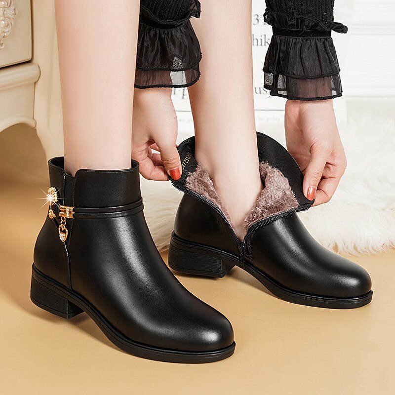 Clio – Stivaletti Donna Invernali Caldi ed Eleganti Nero