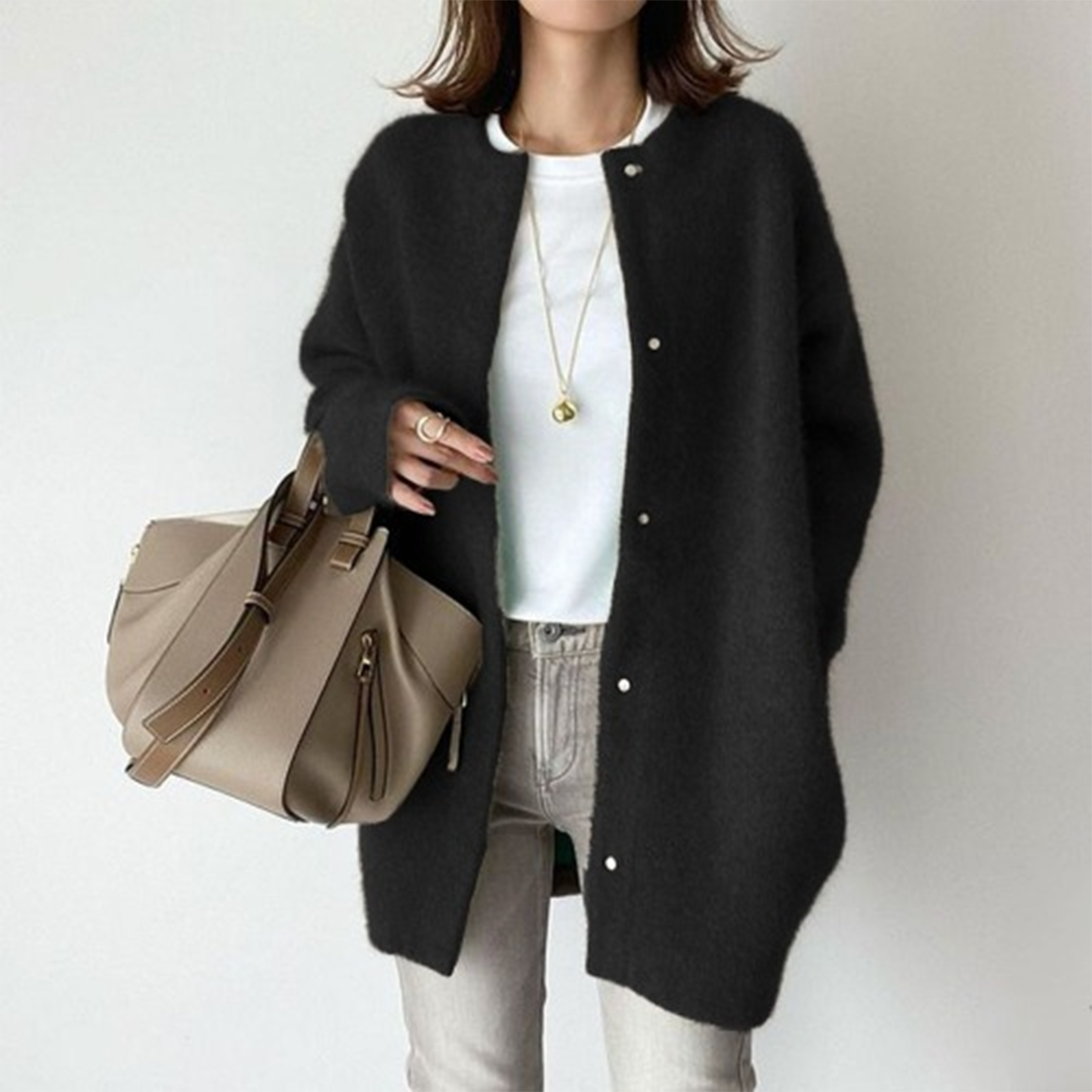 Cosima – Cardigan Donna Elegante Versatile e Raffinato Nero