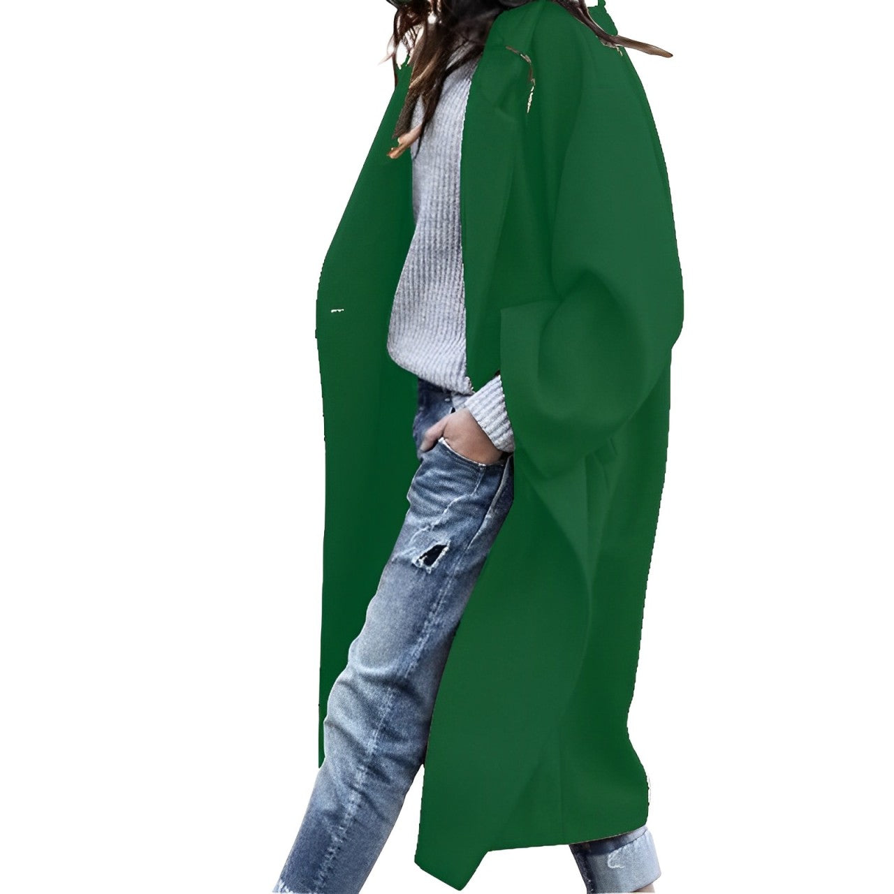 Daniela – Cappotto Donna Lungo in Lana Monopetto