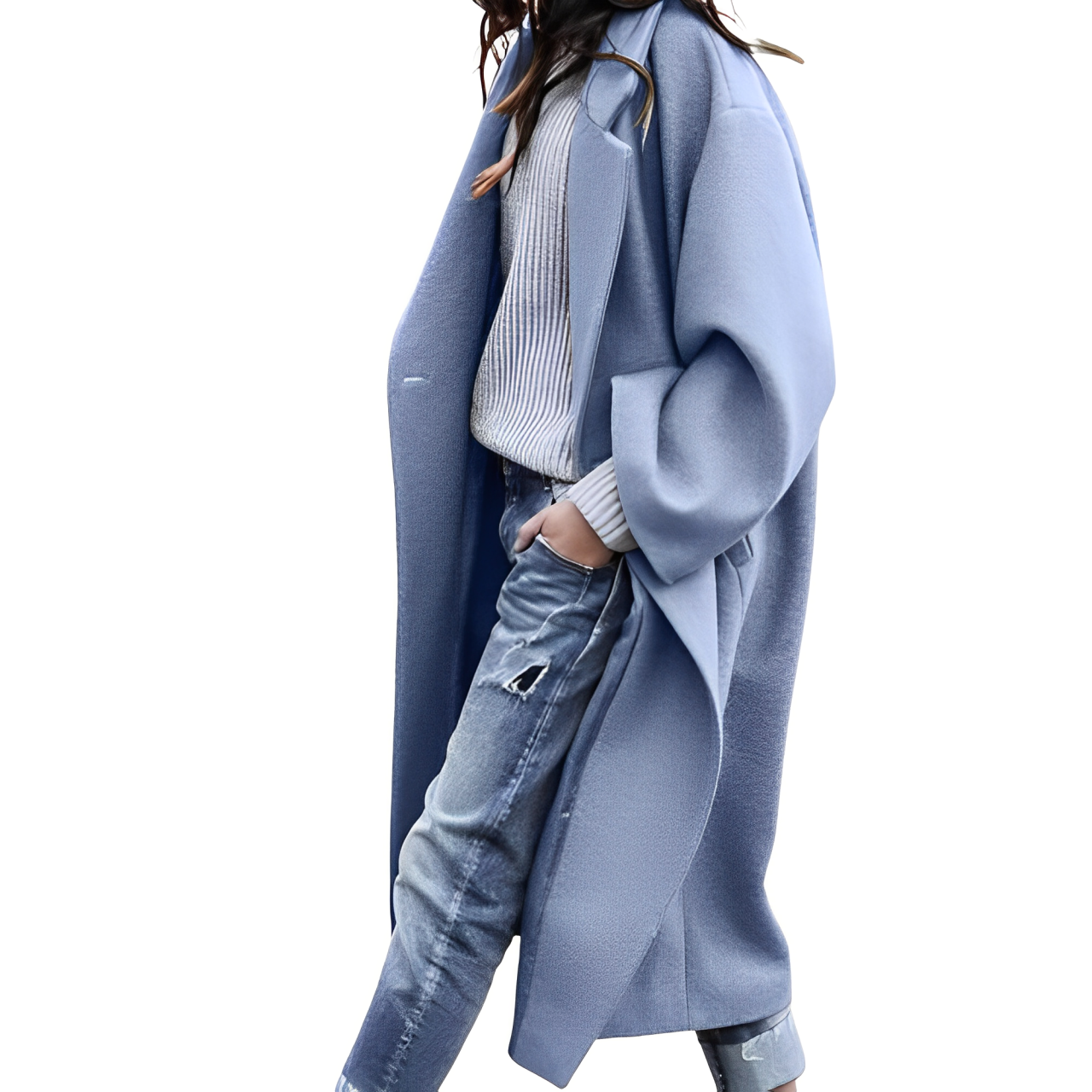 Daniela – Cappotto Donna Lungo in Lana Monopetto