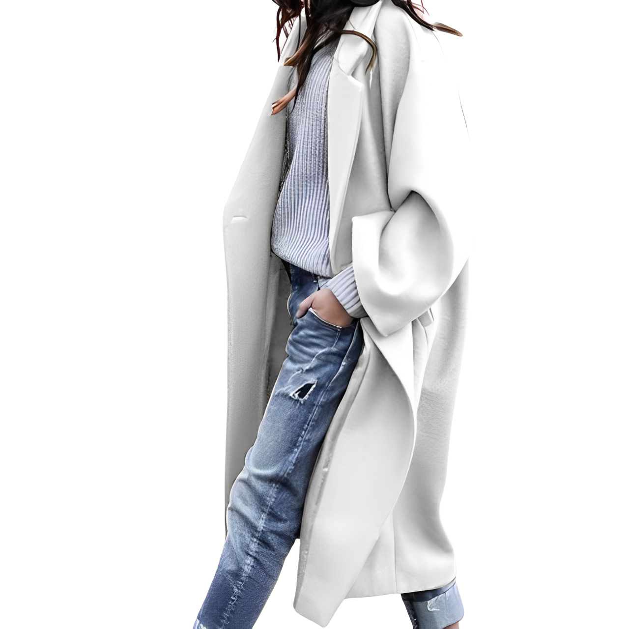 Daniela – Cappotto Donna Lungo in Lana Monopetto