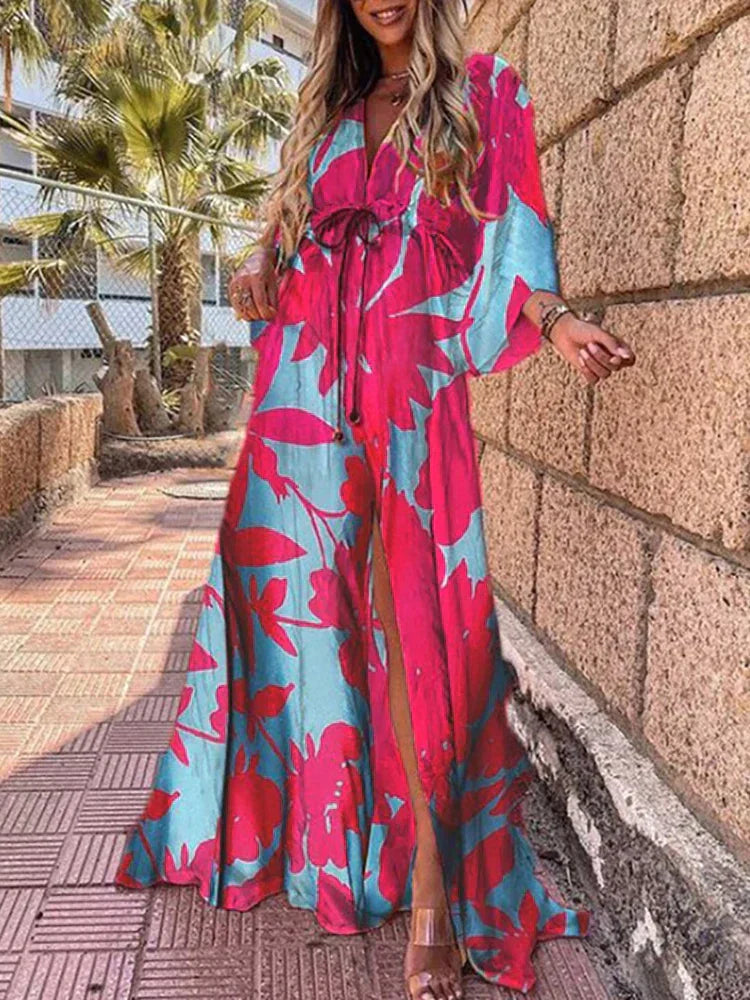 Eleonora - Abito Colorato e Stile Elegante per Donna Rosa blu