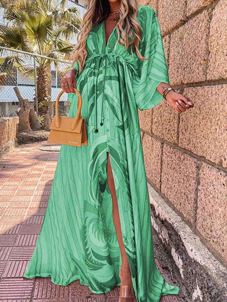 Eleonora - Abito Colorato e Stile Elegante per Donna Verde - ESAURITO