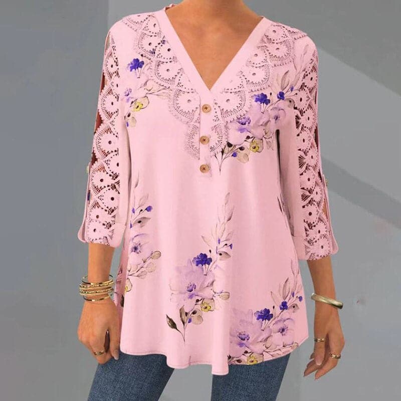 Elettra – Bluse Colorate Artigianali di Alta Qualità per Donna Rose
