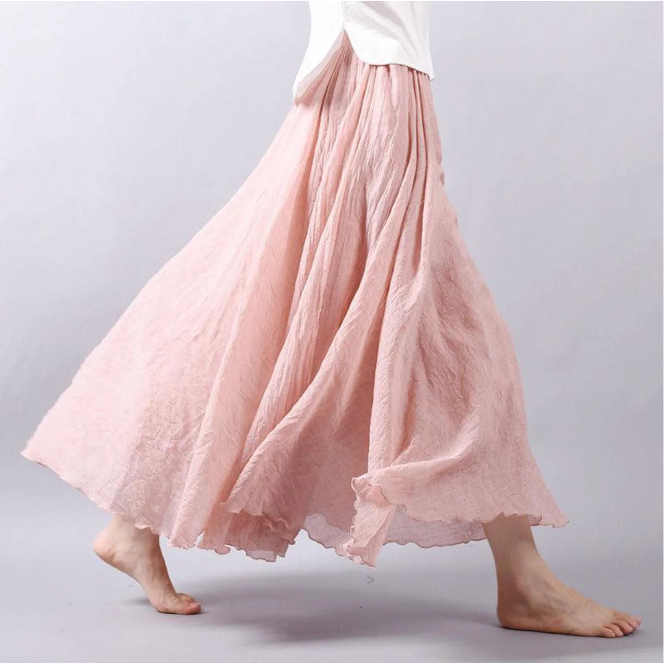 Ester – Gonna Bohémien Chic, Fluida ed Elegante Rose