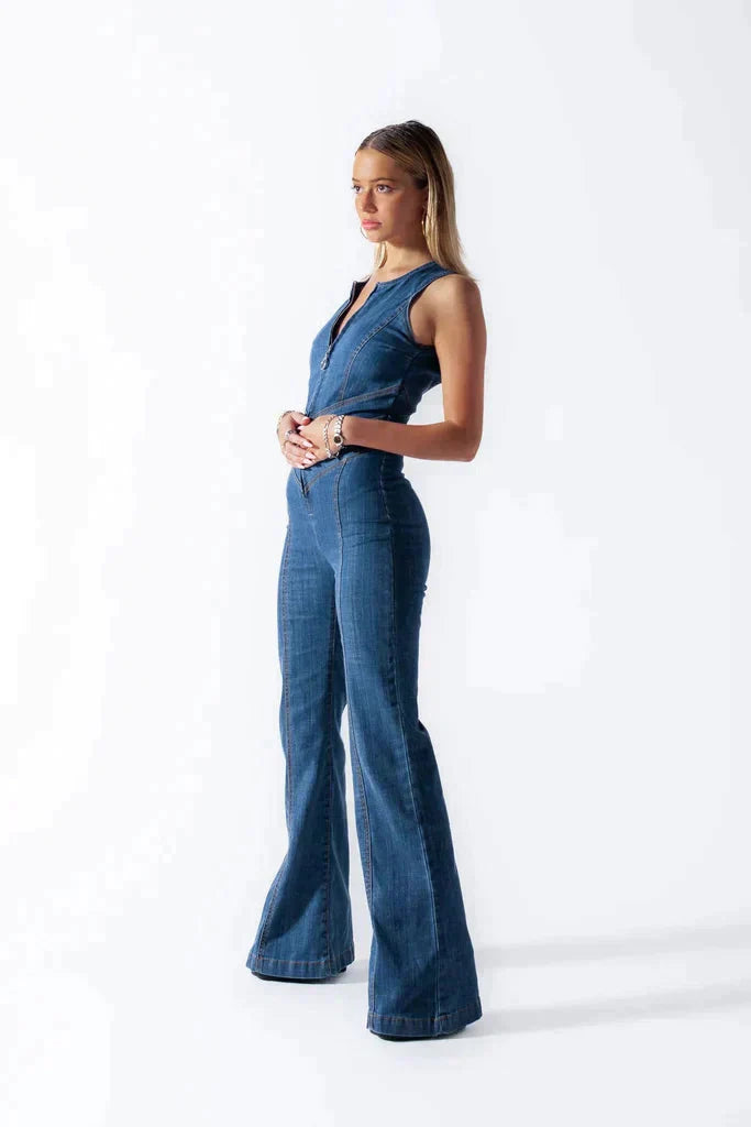 Rachele – Tuta in Jeans Donna Casual Chic