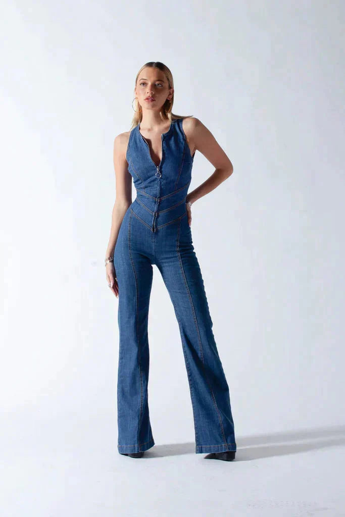Rachele – Tuta in Jeans Donna Casual Chic