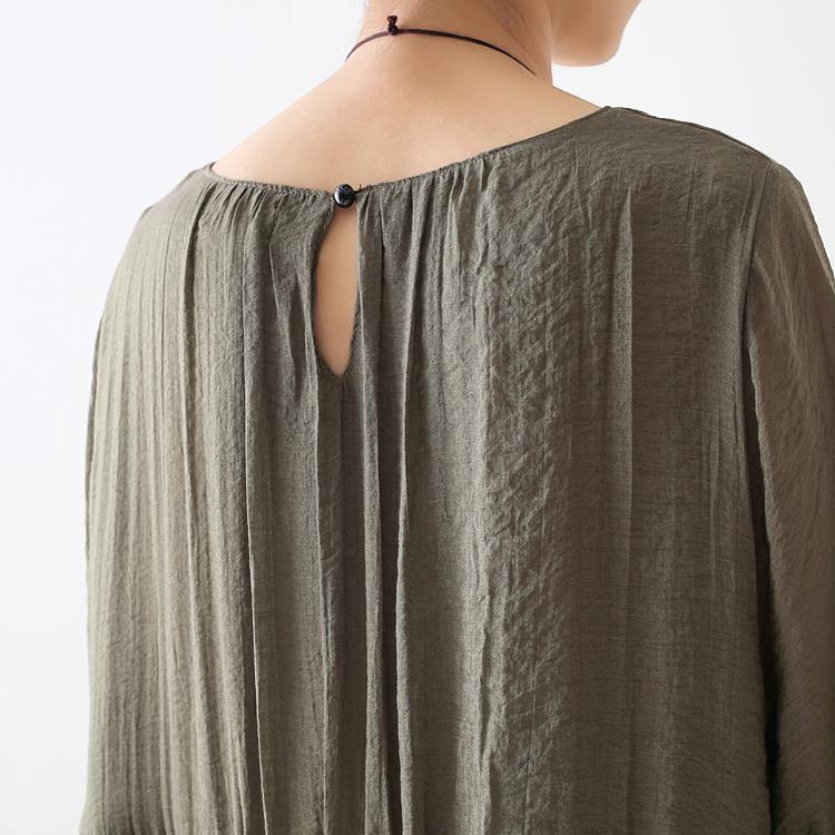Serena - Vestito lungo estivo in chiffon azzurro donna