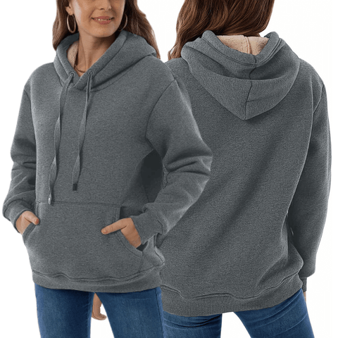 Donatella – Felpa con Cappuccio Reversibile in Microfibra