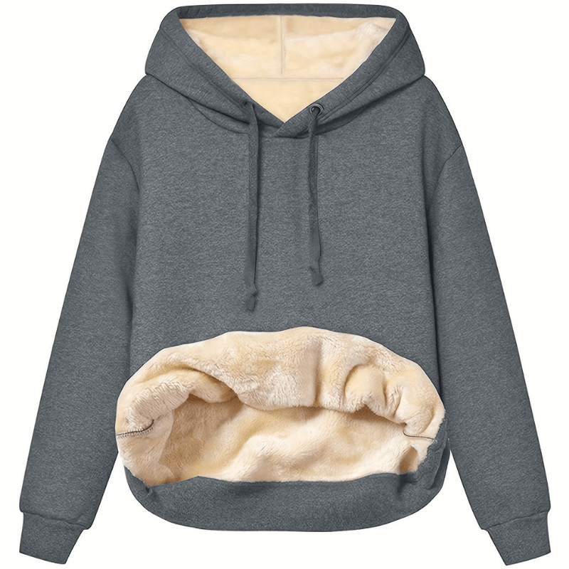 Donatella – Felpa con Cappuccio Reversibile in Microfibra