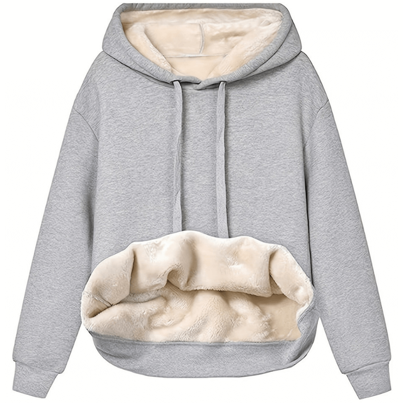 Donatella – Felpa con Cappuccio Reversibile in Microfibra